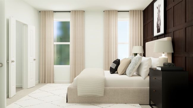 Bedroom with light carpet | Image 5