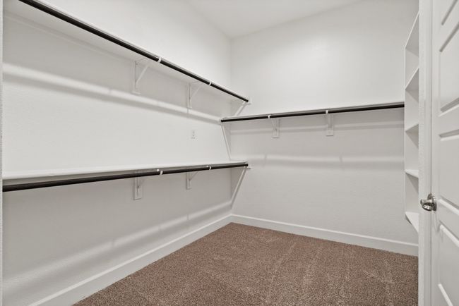 Spacious closet featuring carpet | Image 15