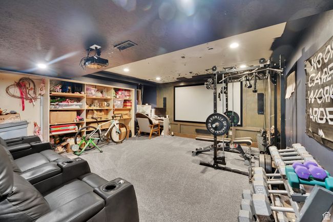Cinema room featuring carpet flooring and recessed lighting | Image 29