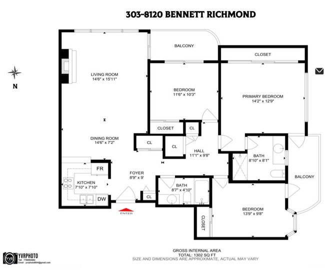 303 - 8120 Bennett Road, Condo with 3 bedrooms, 2 bathrooms and 1 parking in Richmond BC | Image 29