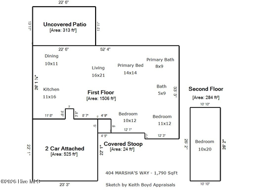 404 Marshas Way, Havelock, NC, 28532-3839 | Card Image