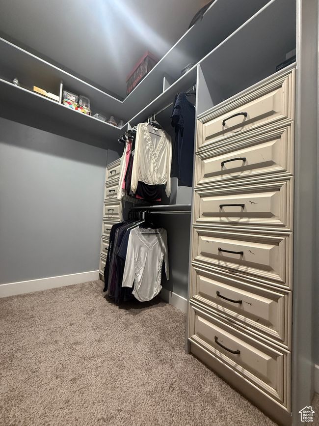 Spacious closet featuring carpet | Image 60