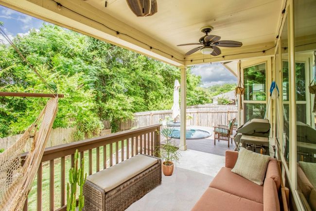 Covered back porch with fans | Image 31