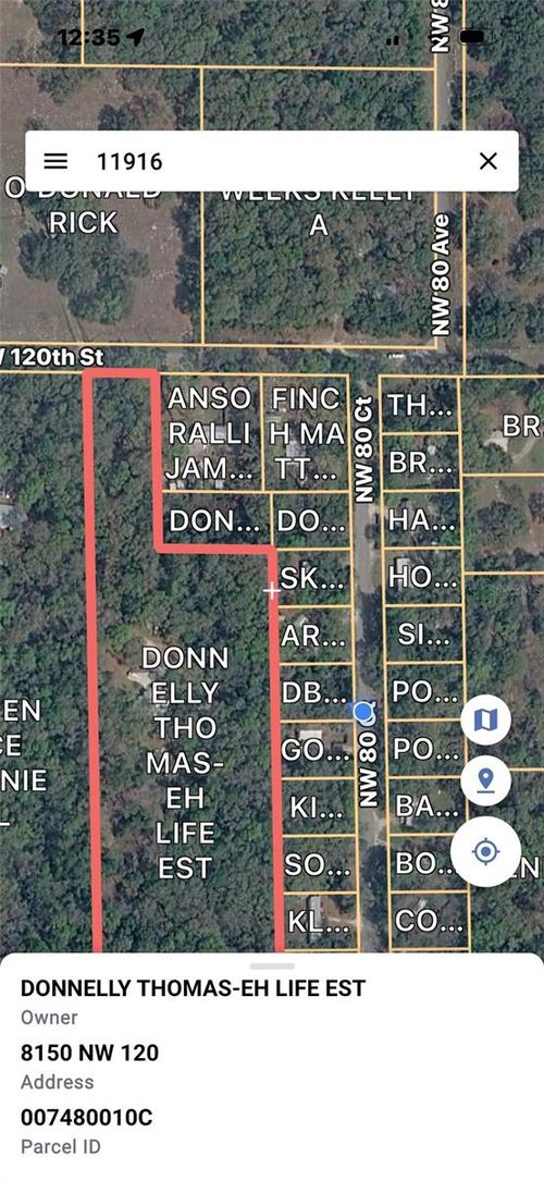 11916 Nw 80th Ct, Chiefland, FL, 32626-7802 | Card Image