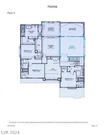 Pesaro Floor Plan Second Floor | Image 3