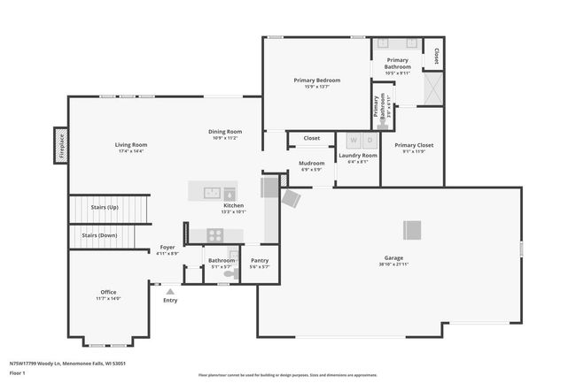 N75W17799 Woody Lane, House other with 4 bedrooms, 2 bathrooms and null parking in Menomonee Falls WI | Image 62