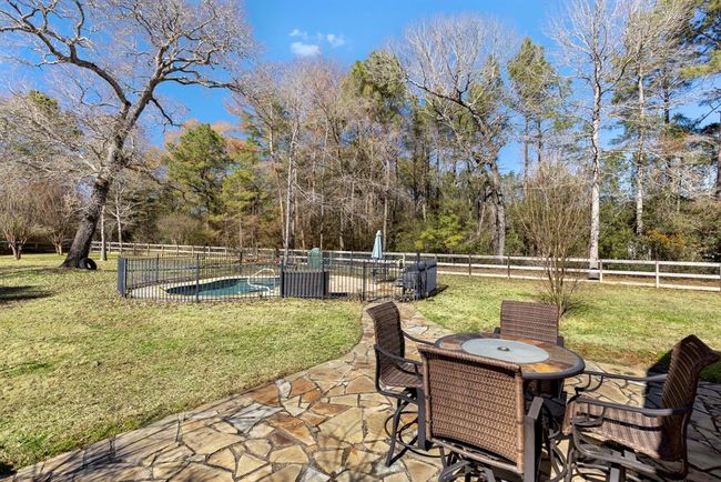 Back patio - notice the tree line creating a barrier between neighbors. | Image 33