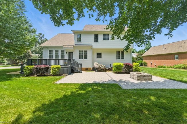 Rear exterior with updated deck, patio and firepit... | Image 36