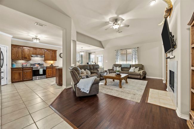 Large Open Concept Living Room with Fireplace | Image 8