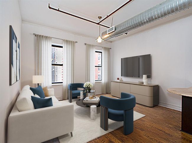 Living room with wood finished floors | Image 8