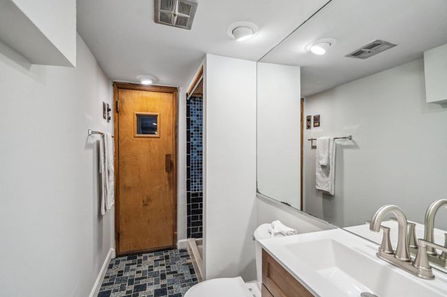 Lower level bathroom with sauna | Image 37