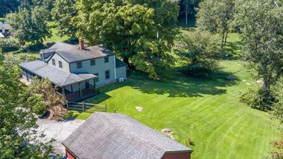 Aerial view with garage in the foreground | Image 2