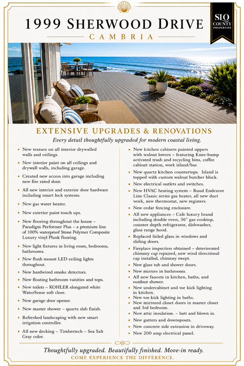 1999 Sherwood Dr, Cambria, CA, 93428-4407 | Card Image
