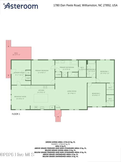 1780 Dan Peele Rd, Williamston, NC, 27892-8259 | Card Image