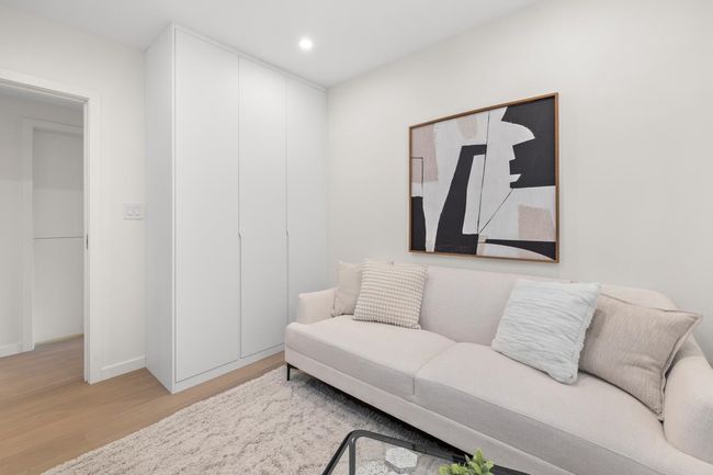 Living area with baseboards, light wood-style floors, and recessed lighting | Image 20