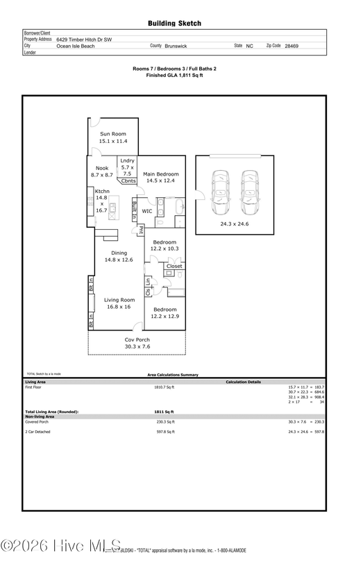 6429 Timber Hitch Dr Sw, Ocean Isle Beach, NC, 28469-6800 | Card Image
