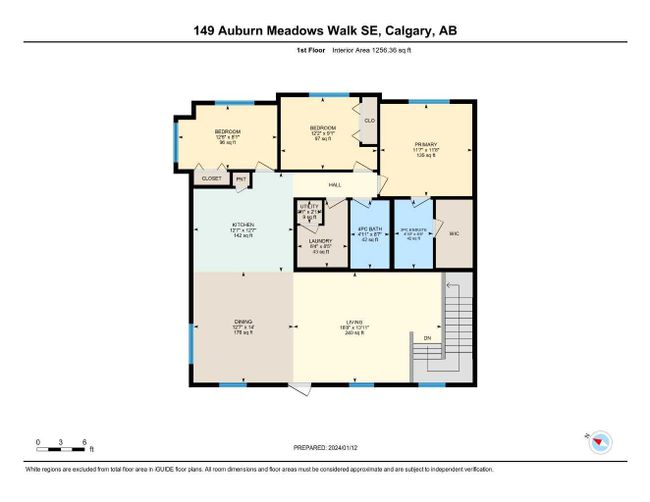 149 Auburn Meadows Walk Se, Home with 3 bedrooms, 2 bathrooms and 2 parking in Calgary AB | Image 49