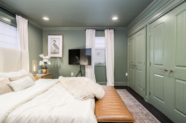 Bedroom featuring recessed lighting, crown molding, and multiple windows | Image 27
