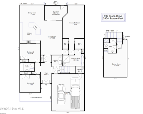 697 Jenoa Loop, Castle Hayne, NC, 28429-4535 | Card Image