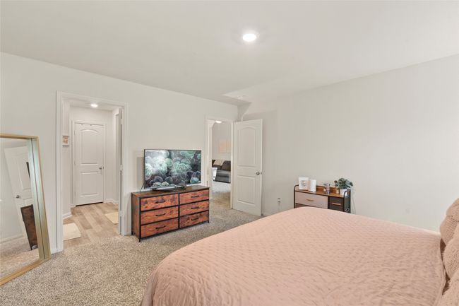 Carpeted bedroom featuring recessed lighting | Image 17
