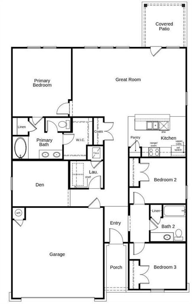 This floor plan features 3 bedrooms, 2 full baths, and over 1, 600 square feet of living space | Image 8
