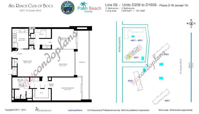 APT-208 - 4201 N Ocean Blvd, Condo with 2 bedrooms, 2 bathrooms and null parking in Boca Raton FL | Image 38