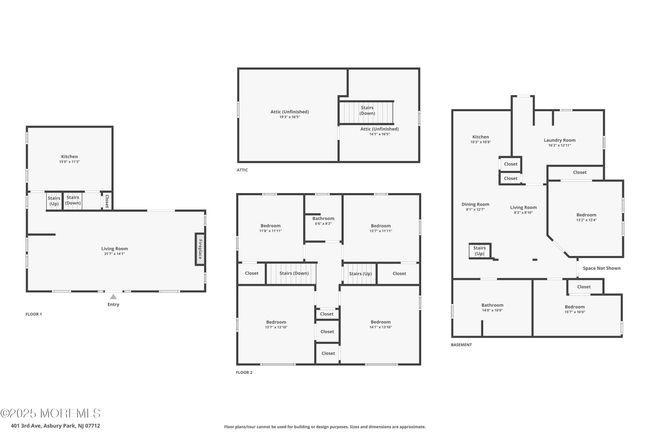 401 3 Rd Ave, House other with 7 bedrooms, 3 bathrooms and null parking in Asbury Park NJ | Image 63