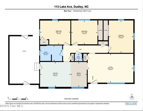 113 Lake Ave, Dudley, NC, 28333-5320 | Card Image