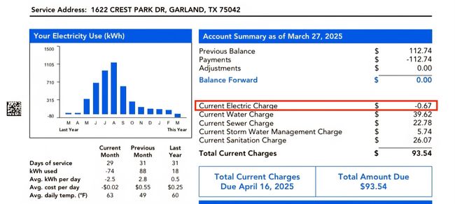 Utility Bill March 2025 | Image 27
