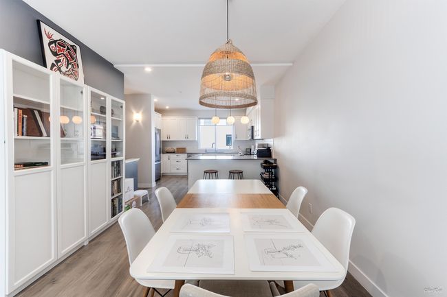 Dining space with baseboards, recessed lighting, and light wood-style flooring | Image 13