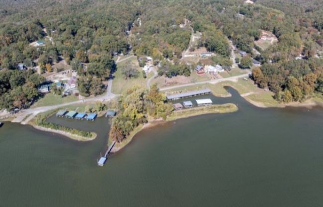 Aerial view of Mason's Boat Dock and Marina- Located in Richland Harbor- Perfect destination for refueling watercraft- getting a bite to eat/drink- or just hanging out! | Image 54