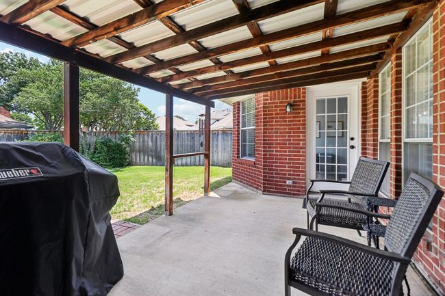 View of patio with area for grilling | Image 33