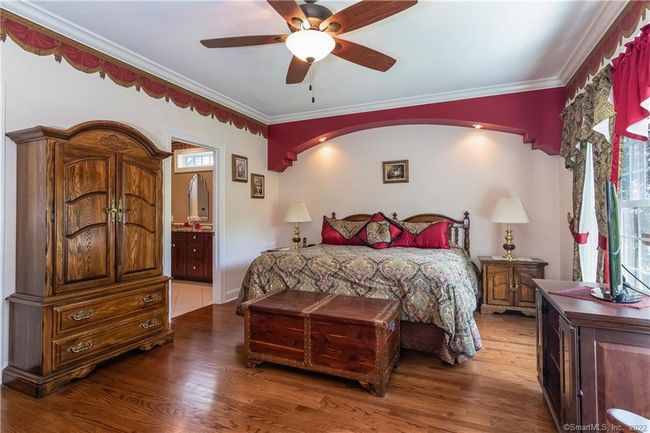 Primary bedroom with soffit adding architectural detail. | Image 23