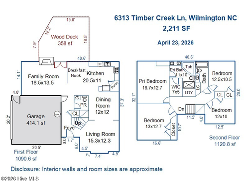 6313 Timber Creek Ln, Wilmington, NC, 28411-7464 | Card Image