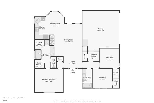 409 Meadow Ln, House other with 3 bedrooms, 2 bathrooms and null parking in Denton TX | Image 35
