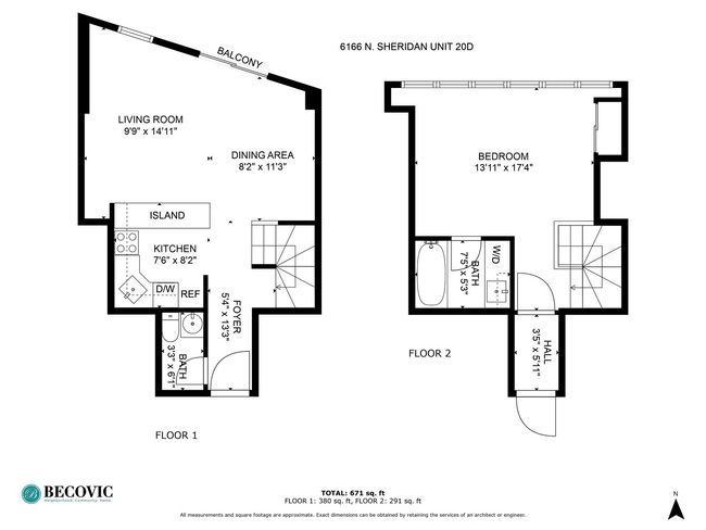 APT-28D - 6166 Sheridan Rd, Condo with 1 bedrooms, 2 bathrooms and 4 parking in Chicago IL | Image 12