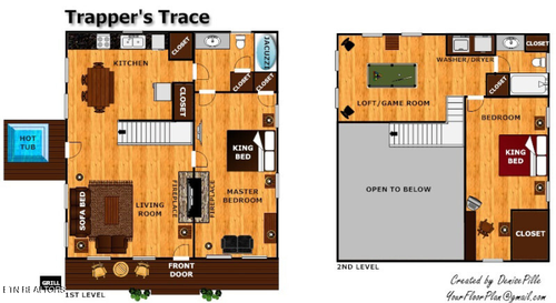 1823 Beach Front Dr, Sevierville, TN, 37876-8960 | Card Image