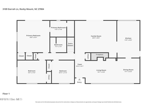 3109 Darrah Ln, Rocky Mount, NC, 27804-2306 | Card Image