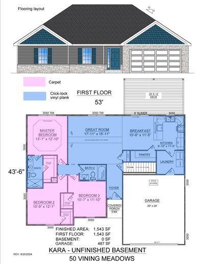 Flooring layout - 50 Vining Meadows dr_P | Image 2