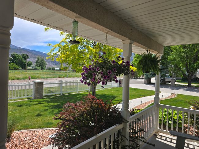 Covered porch with a mountain view | Image 82