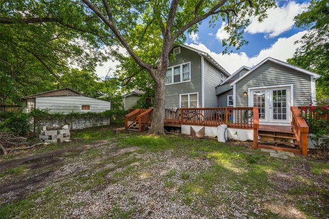 Rear view of property with french doors and a deck | Image 10