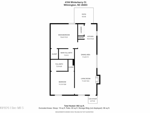 4104 Winterberry Ct, Wilmington, NC, 28403-8459 | Card Image