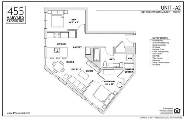 APT-301 - 455 Harvard St, Condo with 2 bedrooms, 1 bathrooms and 1 parking in Brookline MA | Image 13