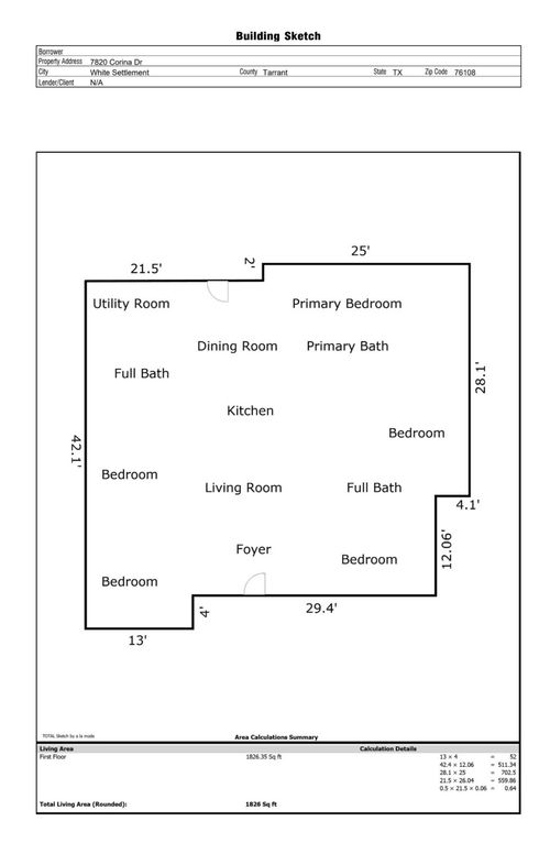 7841 Abbott Dr, White Settlement, TX, 76108-3207 | Card Image