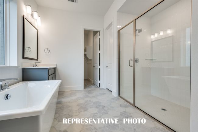 Whether it is soaking your cares away or taking a long, luxurious shower, this owner's bath is the perfect place to start or end your day! REPRESENTATIVE PHOTO. | Image 14