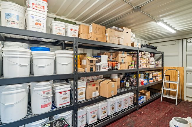 Interior of one of the two climate-controlled, electrified, and seismically qualified storage containers on permanent foundations with interior lighting | Image 42