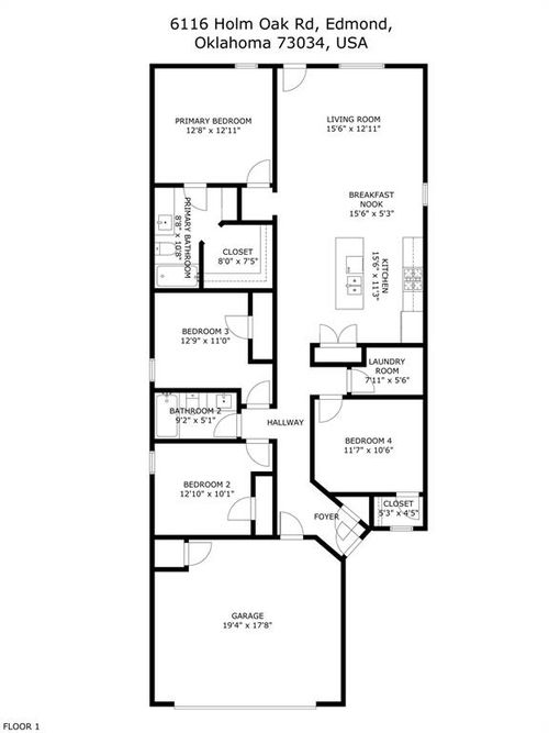 6116 Holm Oak Rd, Edmond, OK, 73034-5389 | Card Image