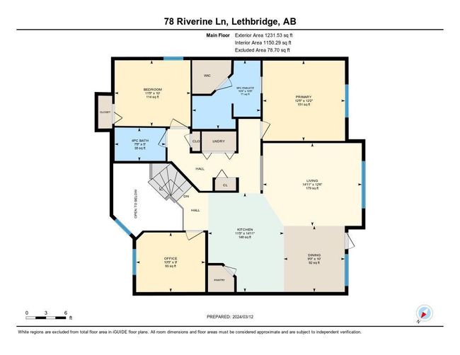 78 Riverine Lane W, Home with 5 bedrooms, 3 bathrooms and 4 parking in Lethbridge AB | Image 45