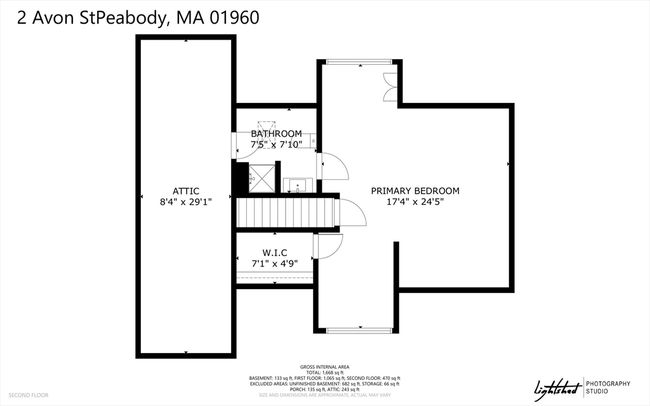 2 Avon St, House other with 3 bedrooms, 2 bathrooms and 4 parking in Peabody MA | Image 36