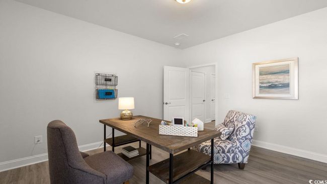 Office with baseboards and wood finished floors | Image 32